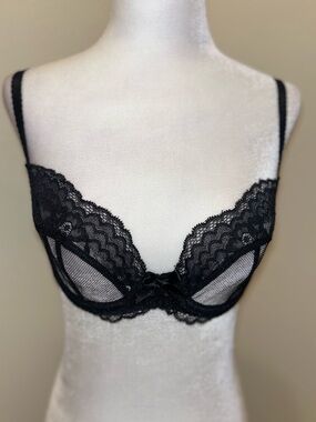 Agent Provocateur Black Lace Underwire Bra